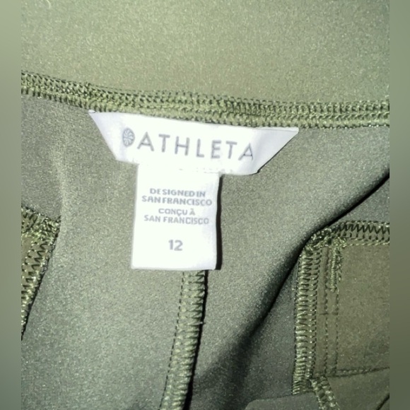 NWOT Athleta Endless High-Rise Pant In Color: “Aspen Olive” S/533636/10 SIZE 12 - Picture 10 of 12